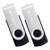 TOSPLUS USB 20 Flash Drive 64GB Thumb Drives Memory Stick Jump Drive Zip Drive 2Pack 64GB Black