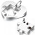 Cupimatch 2 Pieces Couples Necklace Stainless Steel Love Heart Puzzle Matching Pendant with Chain Cupimatch 2 Pieces Couples Necklace Stainless Steel Love Heart Puzzle Matching Pendant with Chain