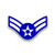 DHDM Designs USAF E3 A1C Airman First Class Air Force 5 Inch Rank 2 Pack Premium Quality Vinyl Decal Stickers   Laminated with UV Protective Laminate   PD3025
