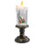 Eldnacele Battery Operated Lighted Flameless Candles Christmas Snow Globe Candle Light Swirling Water Glittering Spinning Candles for Home Decoration