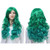 Wigood 28  Green Wigs Long Curly Teal Wig Heat Resistant Fiber with Free Wig Cap Wigs for Halloween Costumes Women 
 Wigood 28  Green Wigs Long Curly Teal Wig Heat Resistant Fiber with Free Wig Cap Wigs for Halloween Costumes Women