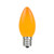 Novelty Lights 25 Pack C9 Ceramic Outdoor String Light Christmas Replacement Bulbs Orange E17 C9 Base 7 Watt