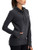 Dry Fit Running Pullover Womens   Fleece Cowl Neck Run Sweater Jacket   Zip Pockets and Thumbhols Black