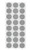 ChromaLabel 1 2 Inch Round Permanent Color Code Dot Stickers 1200 Pack 24 Labels per Sheet Gray