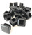 1 Inch Square Tubing End Caps  20 PK   10 14 Gauge for Thicker Wall Tubing  Plastic Plugs End Caps Plastic End Caps Plastic Plugs for Square Tubing Black Plastic Square Plugs