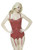 Coquette Women s Scalloped Lace Bustier Cranberry M