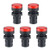 uxcell 5Pcs AC DC 110V Indicator Lights Red LED Flush Panel Mount 7 8 inches 22mm