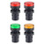 uxcell 4Pcs Red Green Yellow Indicator Light AC DC 12V 22mm Panel Mount for Electrical Control Panel HVAC DIY Projects