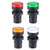uxcell 4Pcs Red Green Yellow White Indicator Light AC DC 110V 22mm Panel Mount for Electrical Control Panel HVAC DIY Projects