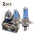 CK FORMULA  Pair  H4 9003 HB2 Halogen Headlight Bulbs  Low and High Beam  12V 60W 55W 5000K Super White P43T Base