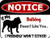 Top Shelf Novelties Notice If My Bulldog Doesn t Like You I Won t Either Dog Notice Sign SP2898