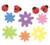 Nikki s Knick Knacks 83 Piece Foam Flower and Ladybug Stickers