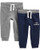 Simple Joys by Carter s Baby Boys  Toddler 2 Pack Athletic Knit Jogger Pants Charcoal Gray Navy 2T
