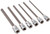 6Pc 3 8  Drive Chrome Long Hex Bit Socket Rail   Metric