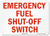 Emergency Fuel Shut Off Switch  Sign by SmartSign   10  x 7  3M Reflective Aluminum
