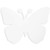 Bright Creations Paper Cutout Shapes Butterfly  50 Count  75 x 6 Inches White