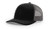 Richardson 112 Mesh Back Trucker Cap Snapback Hat Black   Charcoal Adjustable