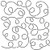 Quilting Creations Loop Background Quilt Stencil 9