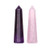 Jovivi Set of 2 Healing Crystal Wands Crystals and Healing Stones Set Amethyst Rose Quartz Points 6 Faceted Reiki Chakra Stones Meditation Therapy