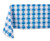 Yourtablecloth Checkered Vinyl Tablecloth with Flannel Backing for Restaurants Picnics Bistros Indoor and Outdoor Dining  Blue and White 52x52 Square