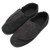 MediFeet Mens Memory Foam Diabetic Slippers Extra Wide Width Adjustable Edema House Shoes for Swollen Feet Elderly Men Seniors Dark Grey