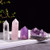 Runyangshi Natural Healing Crystals Gift Kit Including Amethyst Cluster Rose Quartz Clear Quartz Amethyst Crystal Wands Point Tower  Set of 4