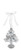 Ganz Most Loved Brother Zinc Decorative Hanging Ornament, Silver, Blue, 25/8" W. x 33/8" H.
