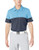 adidas Golf Men s Ultimate 20 All Day Novelty Polo Tech Ink Melange  Glow Blue X Large