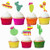 Mexican Fiesta Cupcake Topper Cactus Sombrero Pinata Maraca Party Decoraions Cake Picks 28PCS