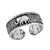 AeraVida Three Joyful Elephant 925 Sterling Silver Toe Ring or Pinky Ring