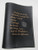 Alcoholics Anonymous AA Big Book Cover Serenity Prayer   Medallion Holder Black