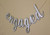 All About Details Engaged Cursive Banner Engagement Bridal Shower Party Banner Party Decor Photo Backdrop 1set  Black   Silver