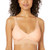 Mae Women s Standard Floral Lace Racerback Bralette with Removable Pads Pale Peach Large