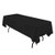 LinenTablecloth 60 x 102-Inch Rectangular Polyester Tablecloth Black