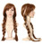 Anogol Hair Cap Movie Braided Wig for Cosplay Wig Brown Braid Princess Wigs for Women Girls Halloween Costume  Brown1 Pack