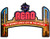 Reno The Biggest Little City in The World Marquee Shaped Sticker  Nevada nv Gamble