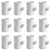 Cruzadel 12 Pack   PVC Tee Fittings for Threaded Poultry Nipples Chicken Waterer   Schedule 40 PVC 1 2 inch Slip X 1 2 inch Slip X 1 8 inch FPT