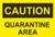 Joycenie Tin Sign New Aluminum Metal Sign Safety Caution Quarantine Area Sign 8x12 Inch