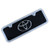 Au Tomotive Gold INC Toyota Chrome Logo On Mini Black License Plate   Frame