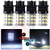 cciyu 4X White 3157 Backup Reverse LED Light Bulbs 60-SMD 7440 7444 7441 992 992A W21W (3157 60SMD)