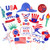 Tinksky 4th of July Photo Booth Props Patriotic Party Props American Independence Day Party Decorations,Pack of 28