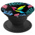 Cute Hummingbird Floral Flowers Pretty On Black PopSockets Grip and Stand for Phones and Tablets
