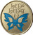 wendells Let Go Let God Blue Color Butterfly Serenity Prayer Recovery Sobriety Medallion Chip