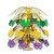 Mardi Gras Cascade Centerpiece Party Accessory  1 count   1 Pkg