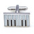 MRCUFF Piano Keys Pair Cufflinks in a Presentation Gift Box   Polishing Cloth