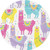 Llama Party Dessert Plates, 24 ct