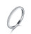 BORUO 2MM 925 Sterling Silver Ring Cubic Zirconia CZ Wedding Band Stackable Ring Size 7