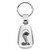 Ford Mustang Shelby Cobra ChromeTear Drop Key Chain