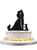 YAMI COCU Wedding Cake Toppers Cats Black Acrylic Cake Topper of Engagement and Wedding with Bride and Groom