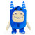 ODDBODS Pogo Soft Stuffed Plush Toys  for Boys and Girls  Blue  12 Tall